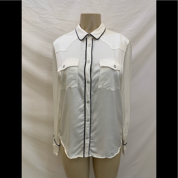 NWT Levi’s Made & Crafted Size Medium Western Smiley Top - Picture 3 of 9